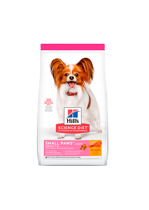 HILLS SMALL PAWS ADULT 1-6 LIGHT POLLO X 4.5 LB