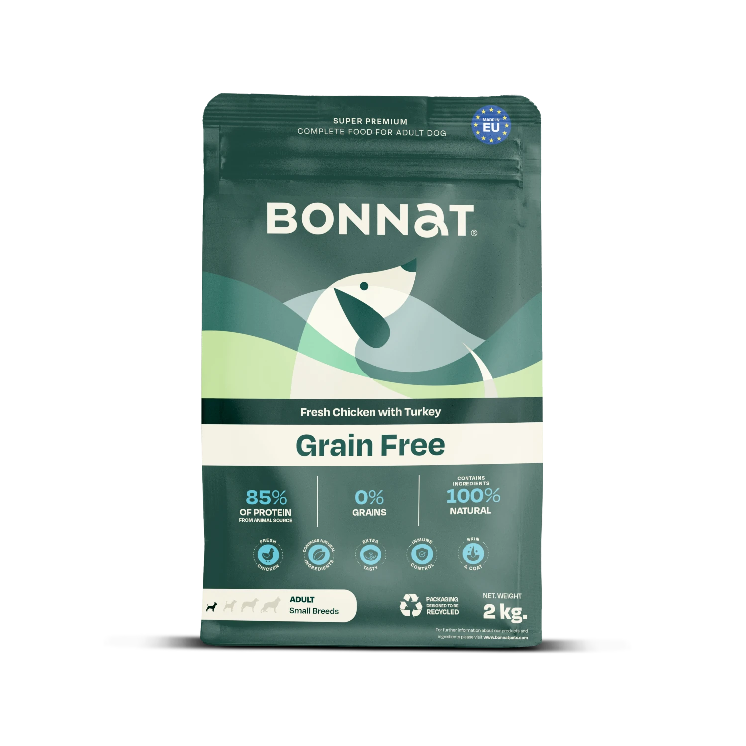 BONNAT C GF ADULTO RAZA PEQUEÑA X 2 KG