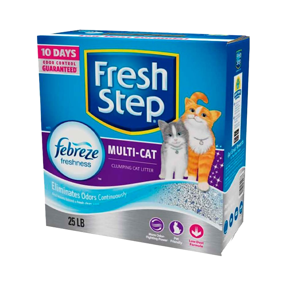 ARENA FRESH STEP MULTI CAT CON FEBREEZE 25 LBS