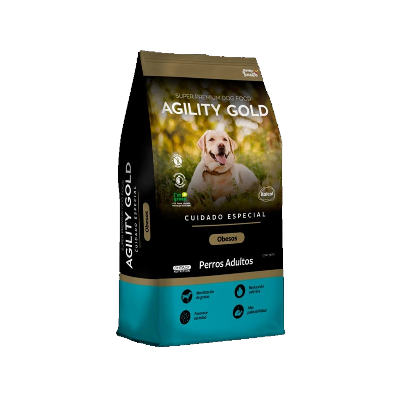 AGILITY GOLD OBESOS GRANDES ADULTOS X 7 KG