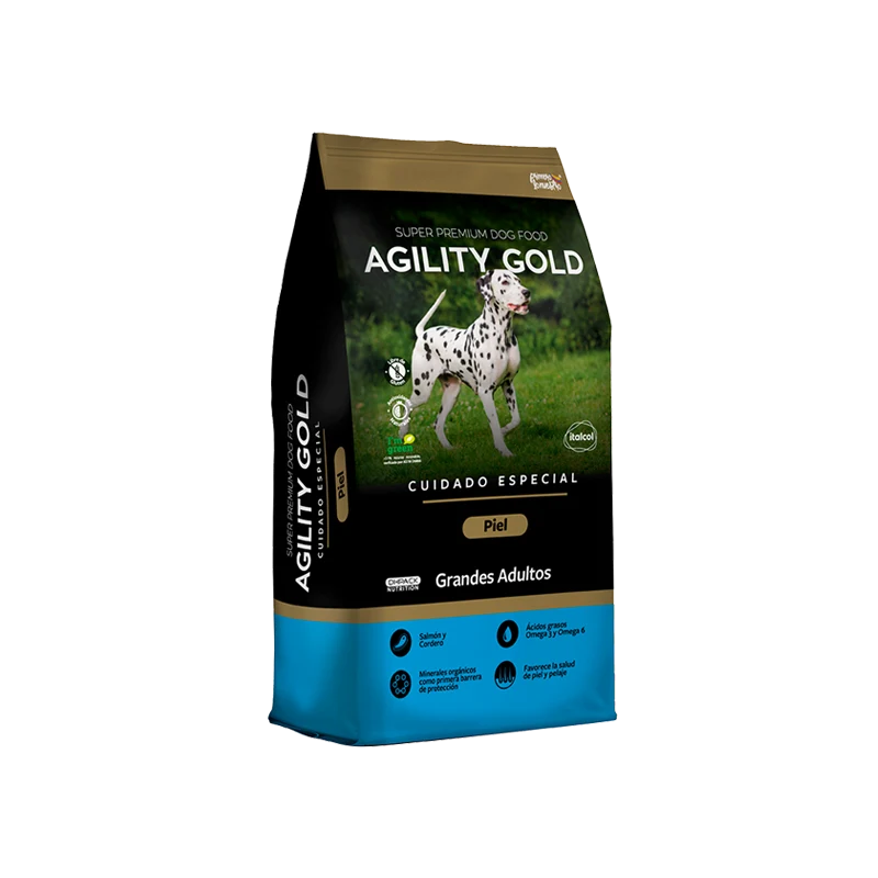 AGILITY GOLD PIEL GRANDES ADULTOS  X 3 KG