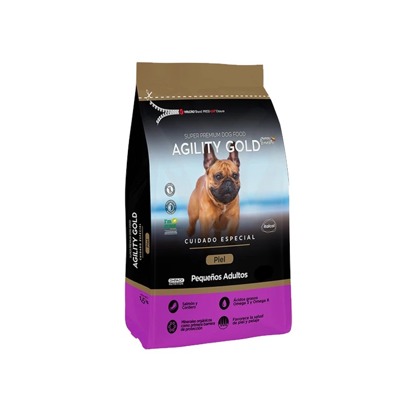 AGILITY GOLD PIEL PEQUEÑOS ADULTOS  X 1.5 KG