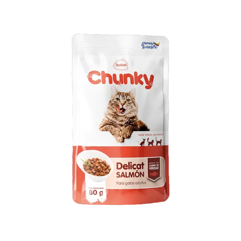 CHUNKY DELICAT TROZOS DE SALMON  X 80 G