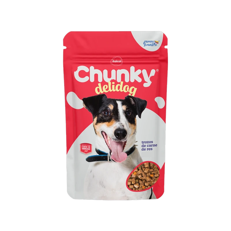 CHUNKY DELIDOG TROZOS DE RES POUCH X 100 G