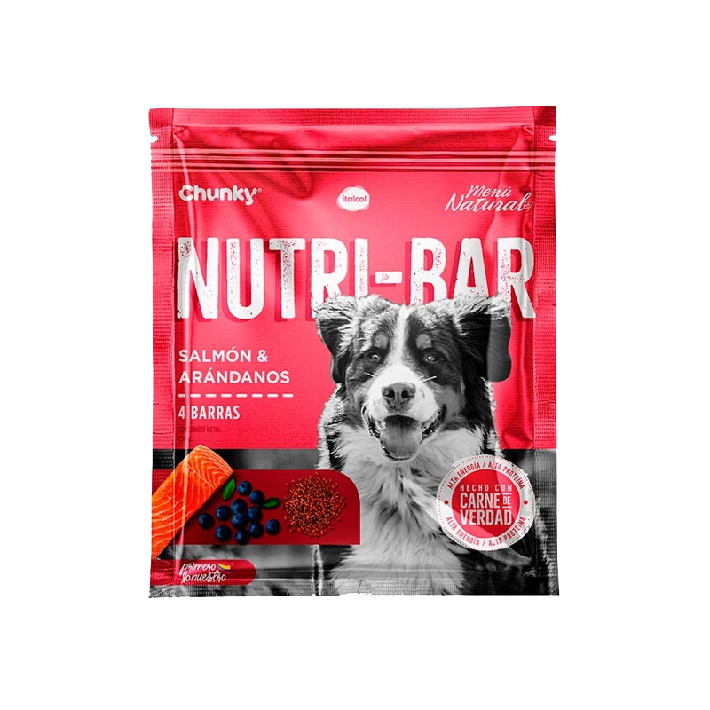 CHUNKY NUTRI-BAR SALMON Y ARANDANOS X 150 G