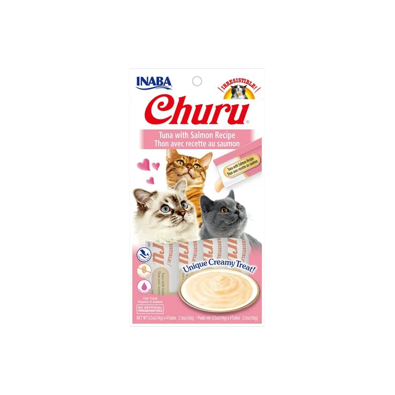 CHURU TUNA & SALMON 4 TUBES X 56 G