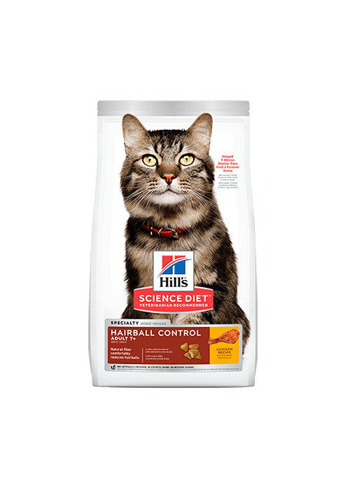 HILLS FELINE 7 + HAIRBALL CONTROL X 3.5 LB