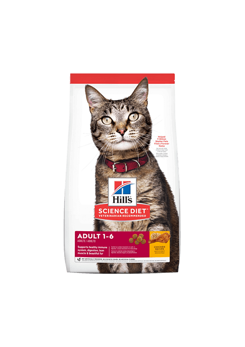 HILLS FELINE ADULT 1-6 CHICKEN  X 4 LB