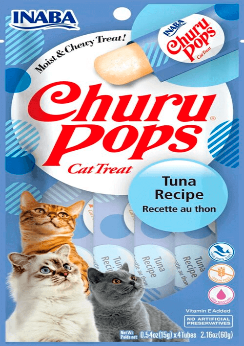 CHURU POPS TUNA 4 TUBES X 60 G
