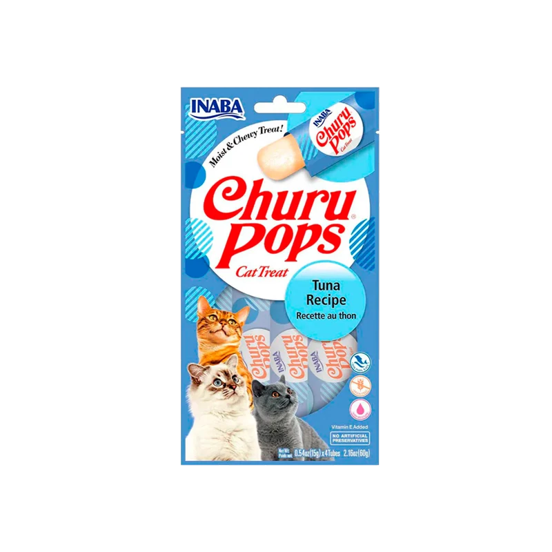 CHURU POPS TUNA 4 TUBES X 60 G