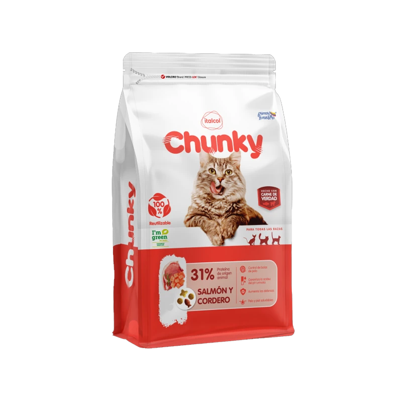 CHUNKY GATOS SALMON Y CORDERO 500 GR