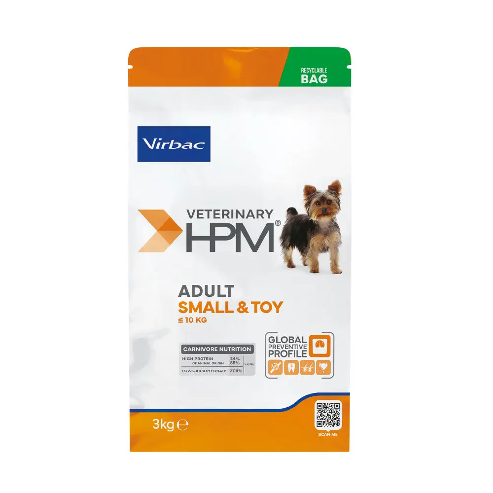 VIRBAC HPM C ADULT SMALL & TOY X 3 KG