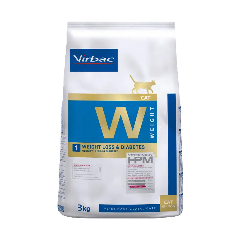 VIRBAC HPM F W1 WEIGHT LOSS & DIABETES X 3 KG