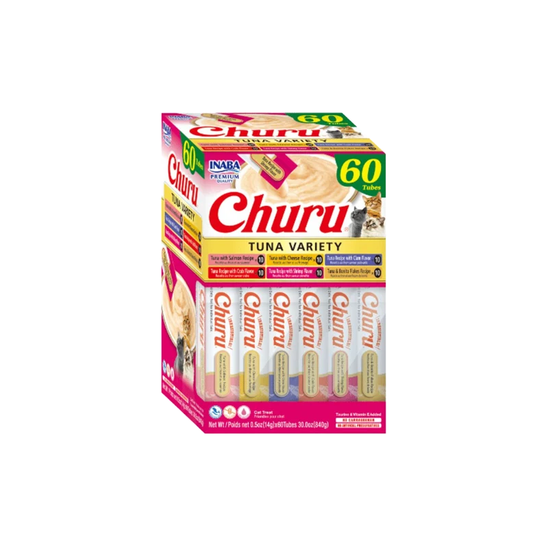 CHURU CAJA TUNA VARIETY 60 TUBOS