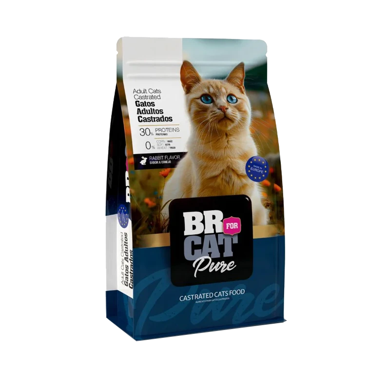 BR FOR CAT PURE ADULTO CASTRADO CONEJO 1KG