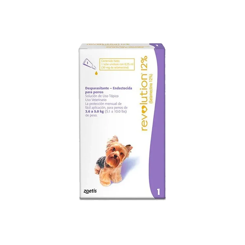 REVOLUTION 12 % X 0.25 ML DE 2.6 A 5.0 KG (LILA)