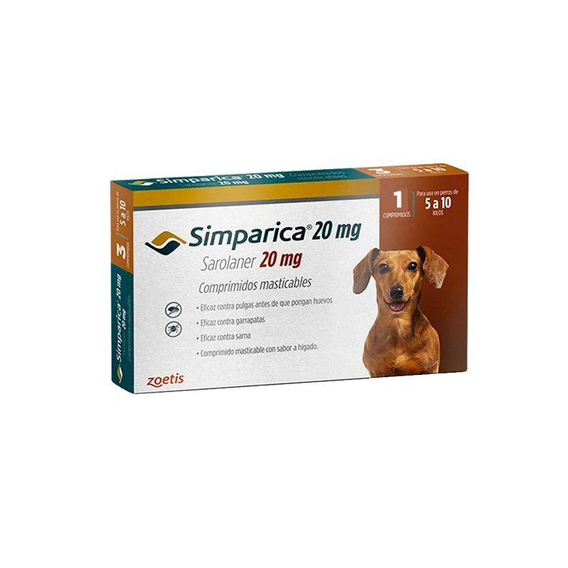 SIMPARICA X 20 MG 5-10 KG X TABLETA