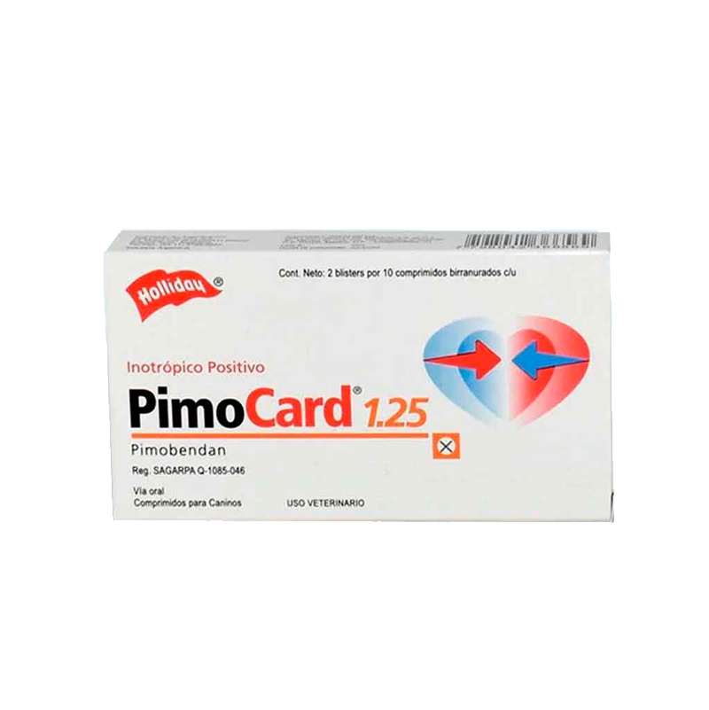 PIMOCARD 1.25 MG BLISTER X 10 COMPRIMIDOS