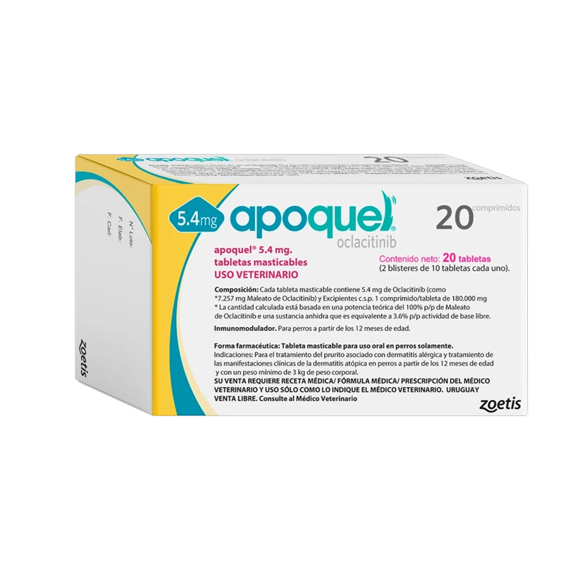 APOQUEL 5.4 MG TABLETAS MASTICABLES BLISTER X 10