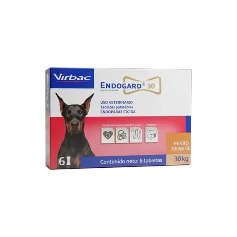 ENDOGARD 30 CAJA X 6 TABLETAS