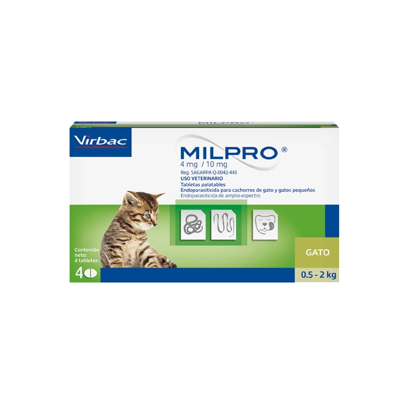 MILPRO GATITO 4/10 MG X TABLETA